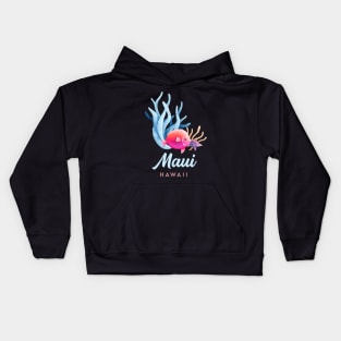 Maui Hawaii Coral Reef Tropical Fish Kids Hoodie